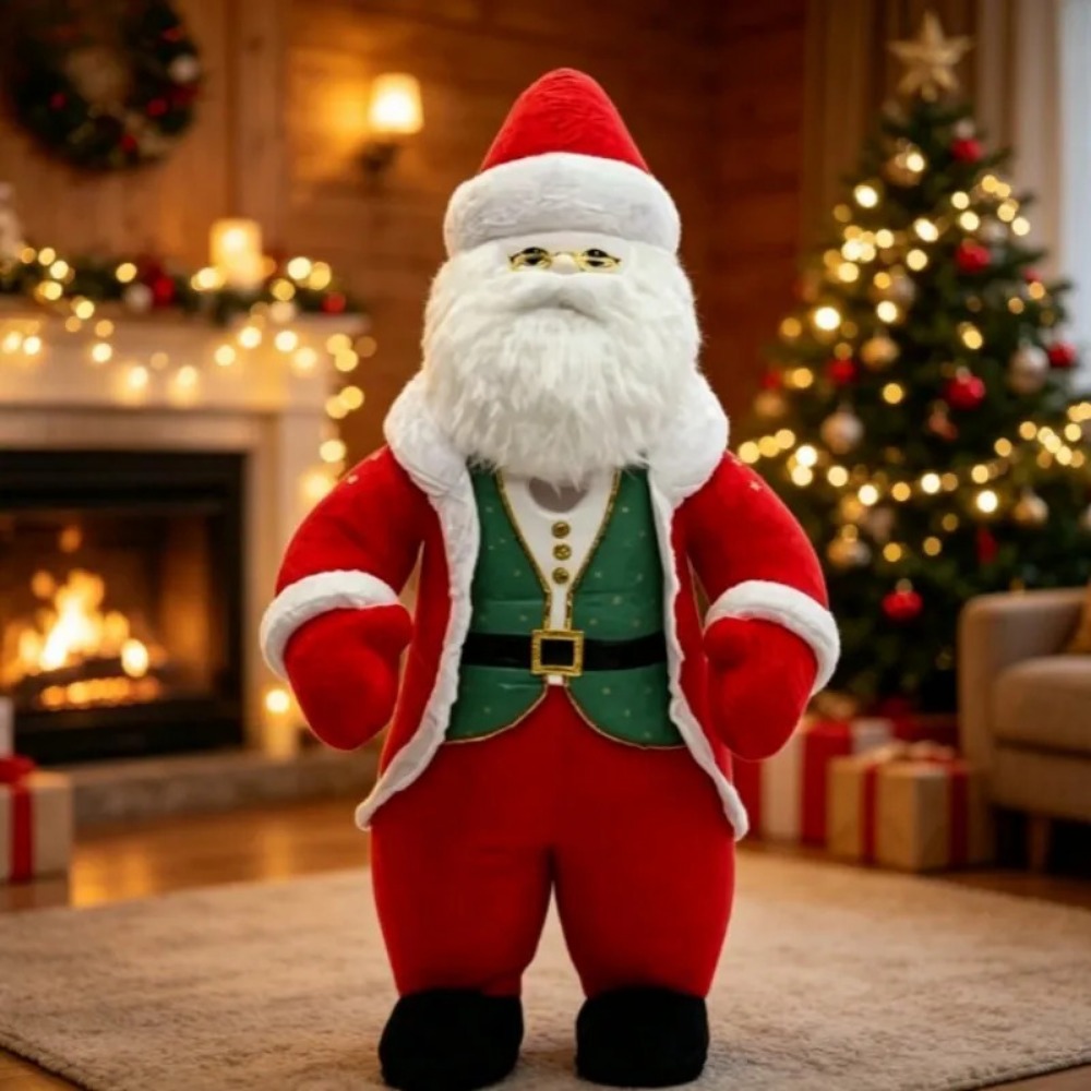 Dolls - Disfraz Inflable de Santa Claus, Tamaño